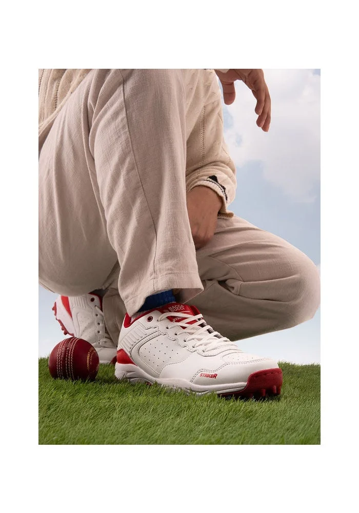 Bacca Bucci Red White STRIKER Cricket Shoes for Men | Best Price UAE